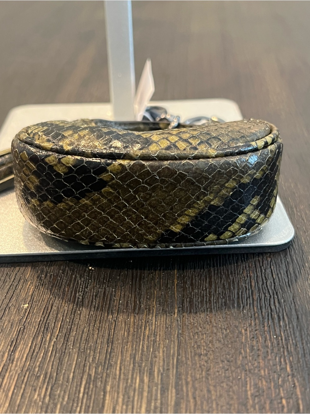 NWT Coach Mini Carmen Bag Charm Snakeprint/Gunmetal - Picture 5 of 8